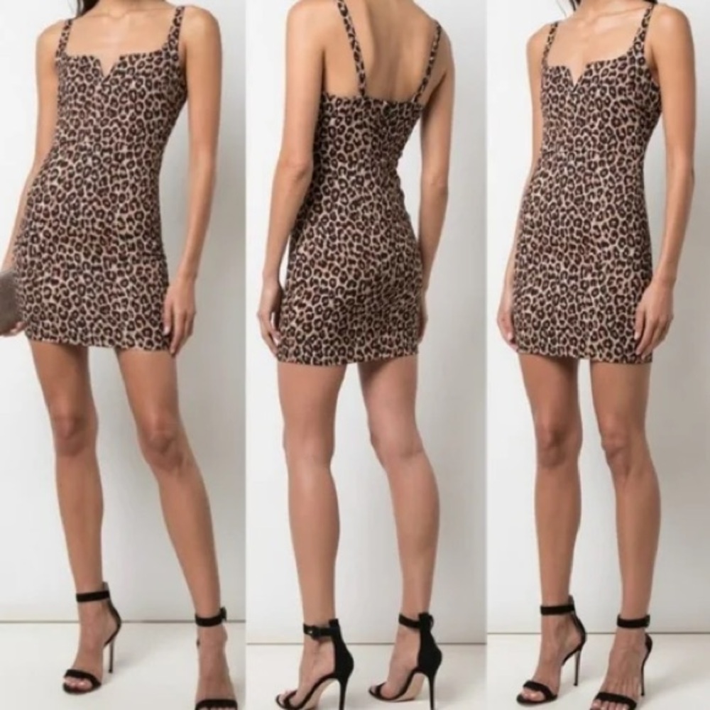 Likely Xrevolve Leopard Constance Mini Dress Leop… - image 1